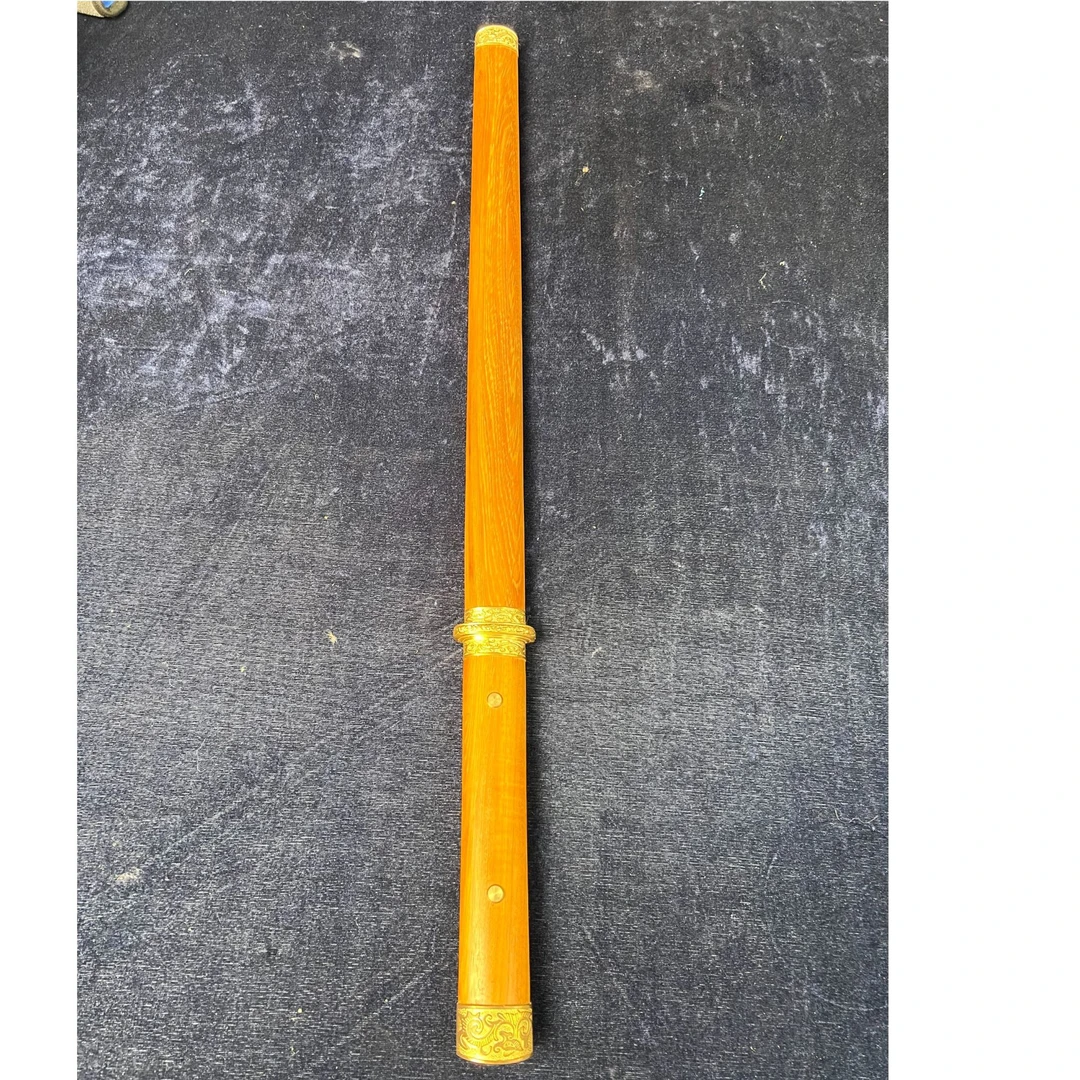 中款素装唐刀黄金樟5160超镜面未开刃55