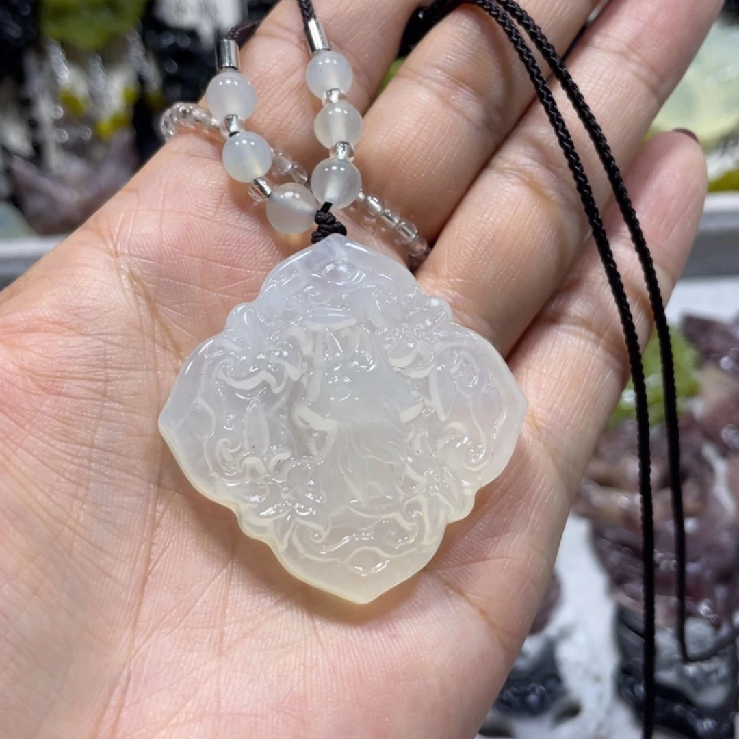 【闪购商品】岫玉颈饰未镶嵌平***天116吊坠