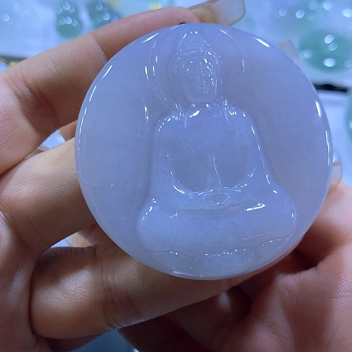 颈饰未镶嵌翡翠天然翡翠A货吊坠
