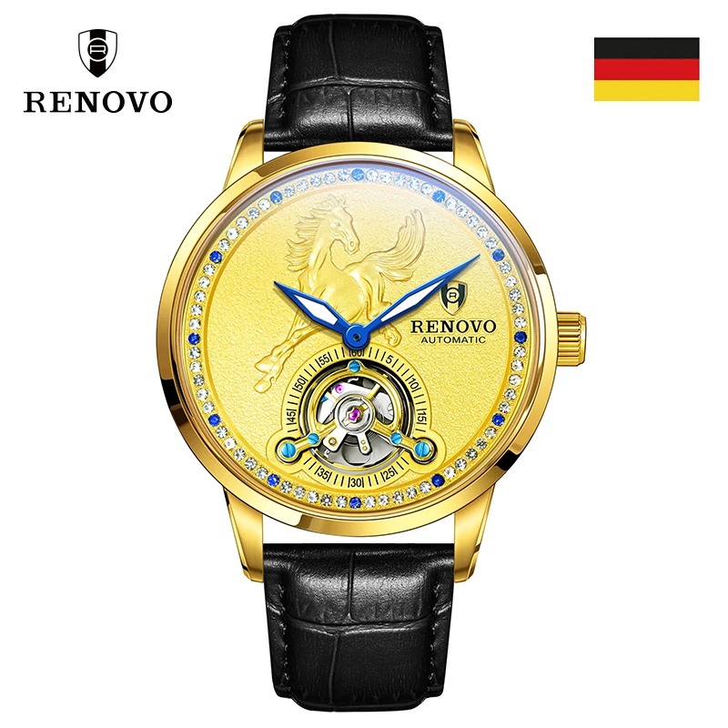 RENOVO罗诺威机械男表-R33132--SHBO