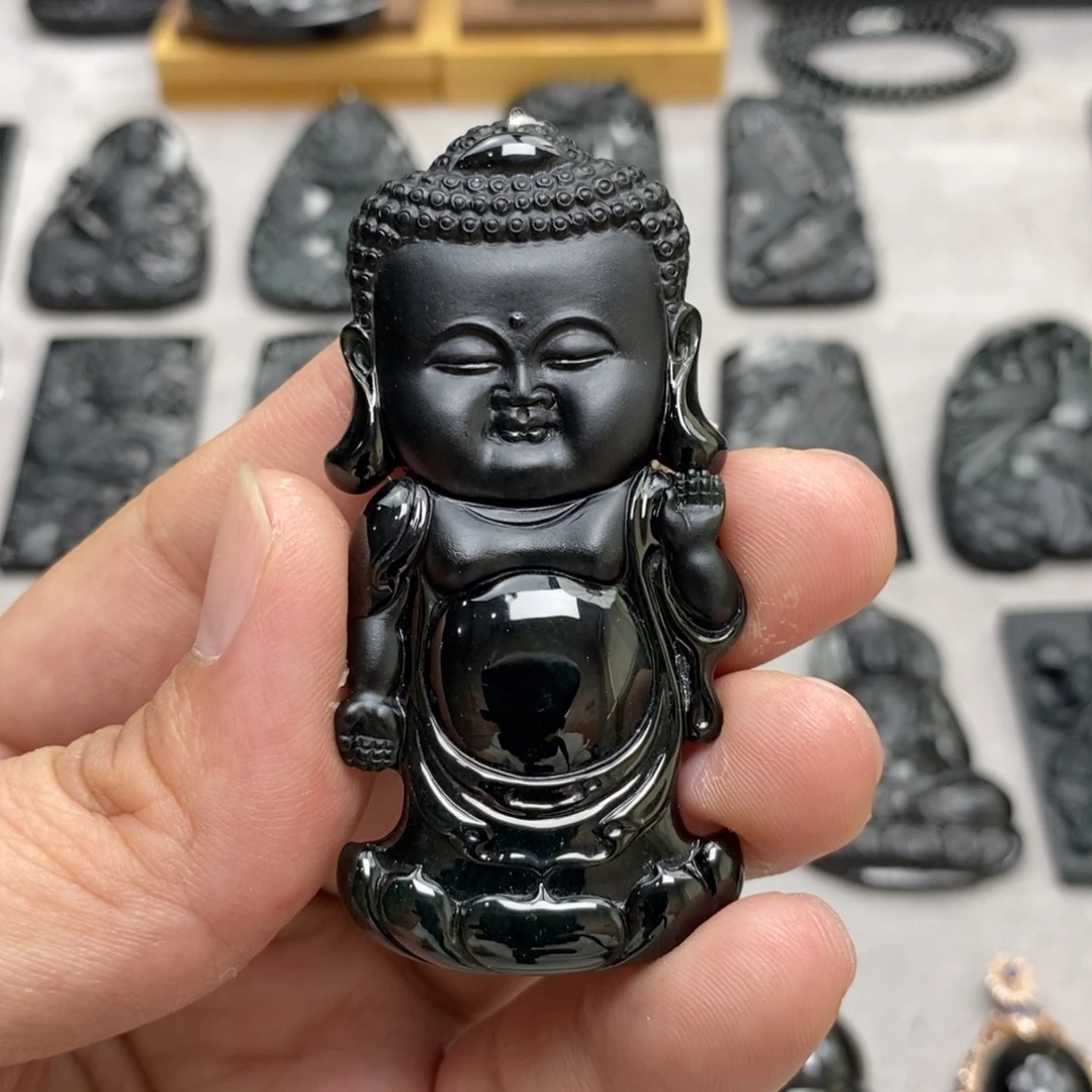 翡翠未镶嵌颈饰宝宝佛