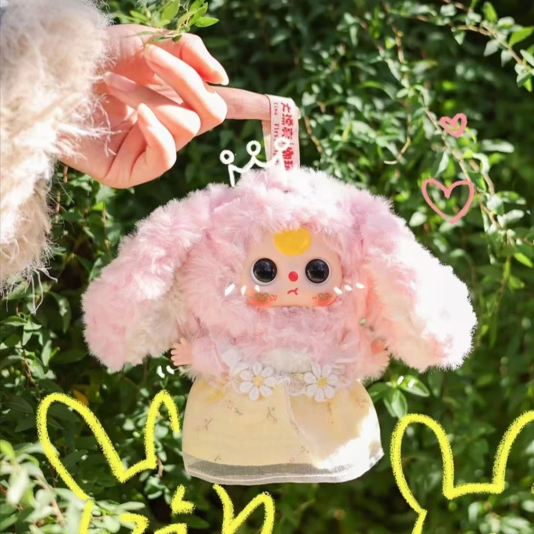 娃三岁Baby three小可爱潮玩盲盒毛绒可爱礼物挂件