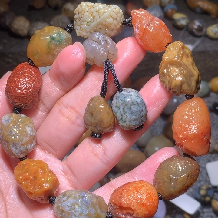 未镶嵌玛瑙/玉髓珠宝半成品