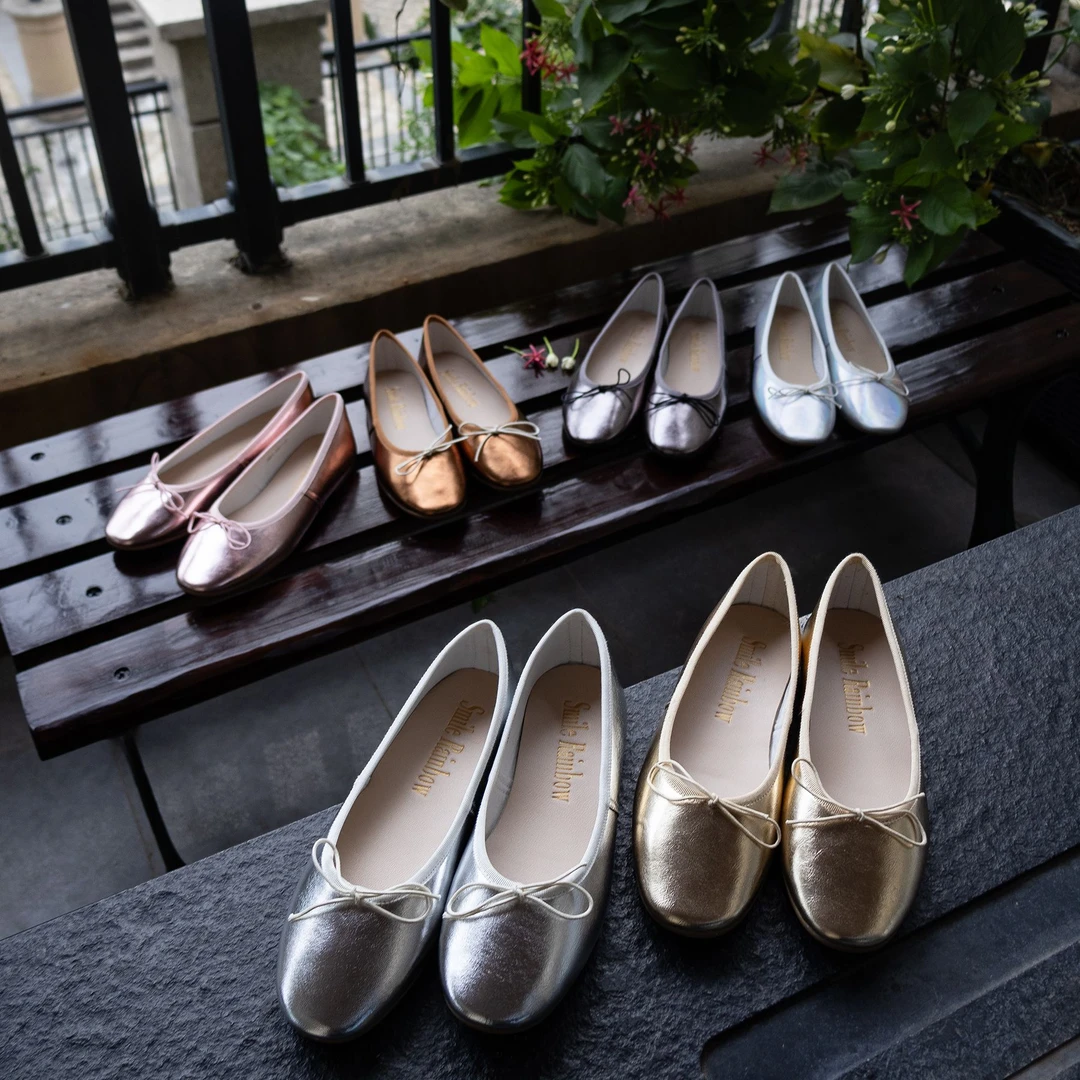 粉丝福利 轻奢体验 平底真皮 法式风芭蕾鞋
