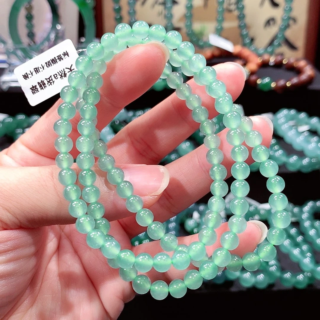 翡翠未镶嵌手链卡6