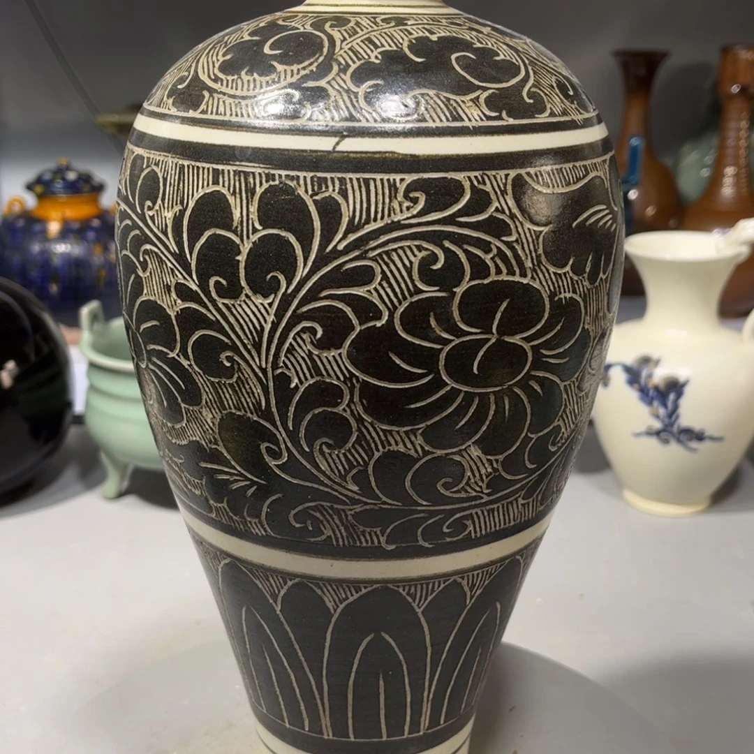 瓶小**?磁州窑瓶子品相完美