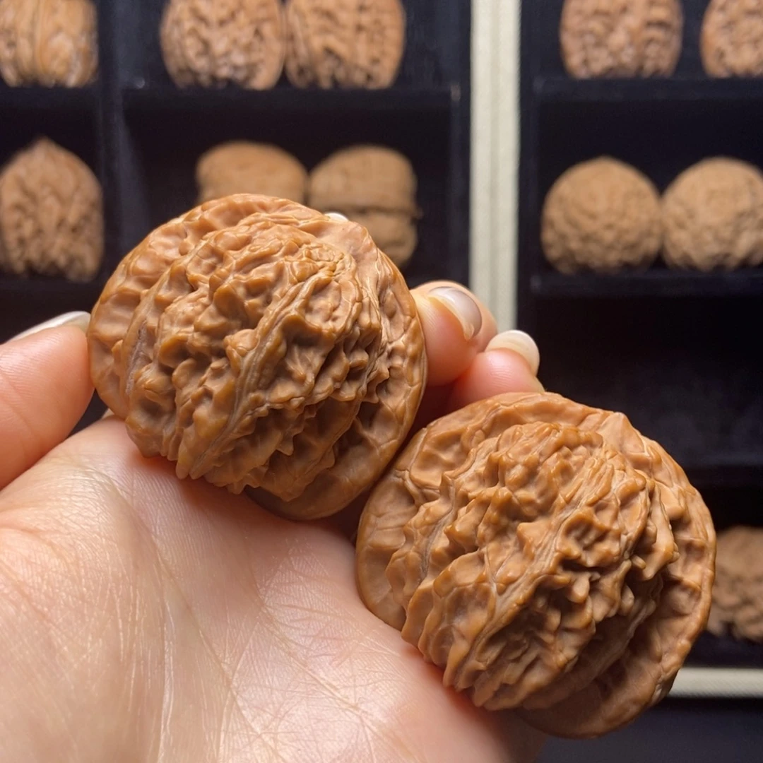 吊坠文玩核桃45全品四座楼