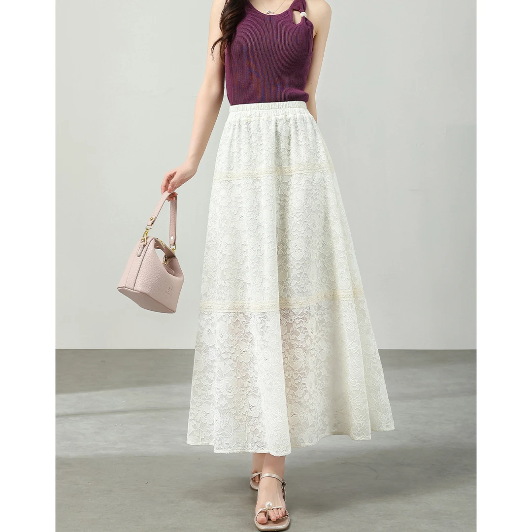 【籽言专属】精致蕾丝高腰蛋糕裙AN25X5290