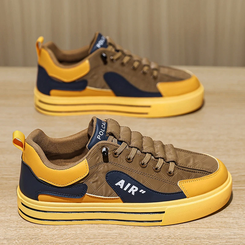 男士时尚百搭潮鞋小白鞋休闲运动男鞋透气软底软面开车鞋低帮