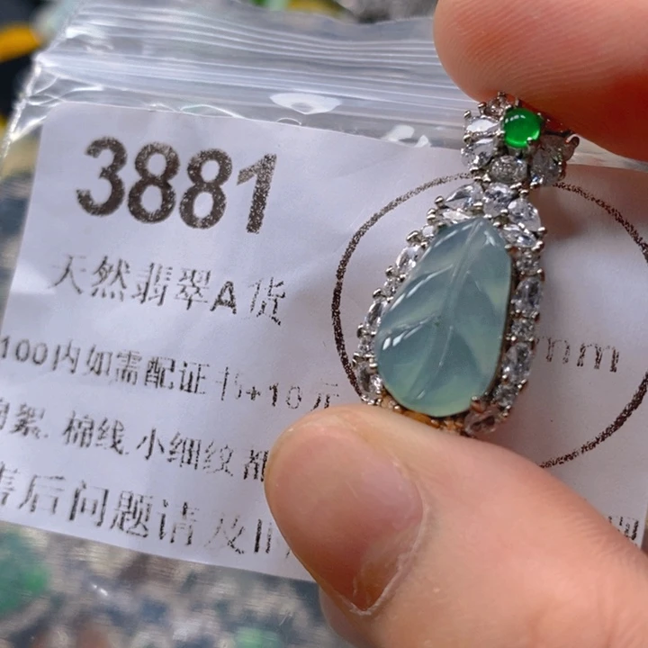 翡翠未镶嵌吊坠(不含链)