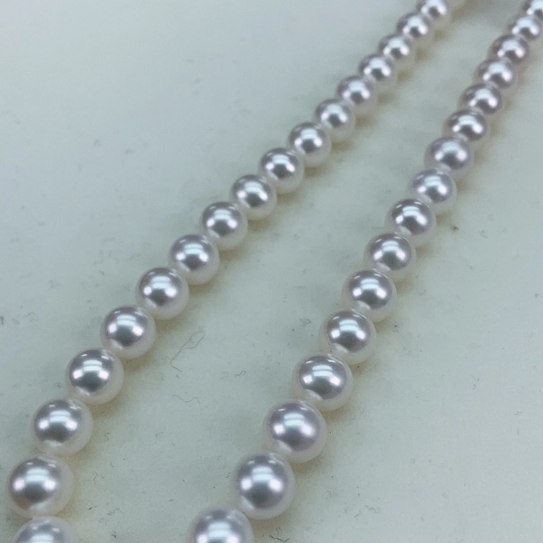 淡水珍珠8极光绸缎白几乎无暇毕业银S925镶嵌