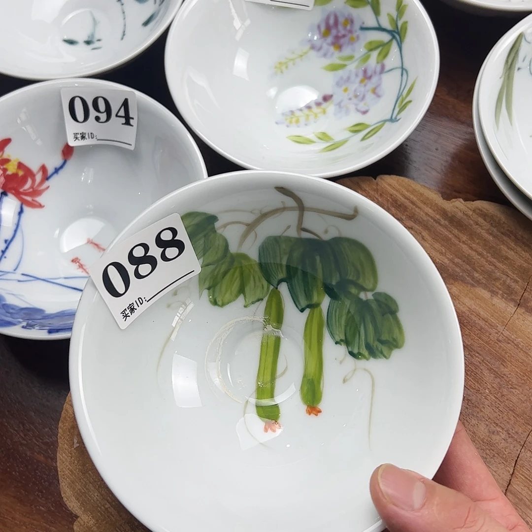 瓷片景德镇陶瓷手工手绘制作