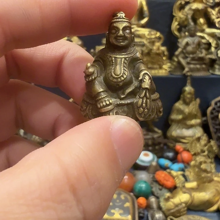 精美利马铜黄财神造像