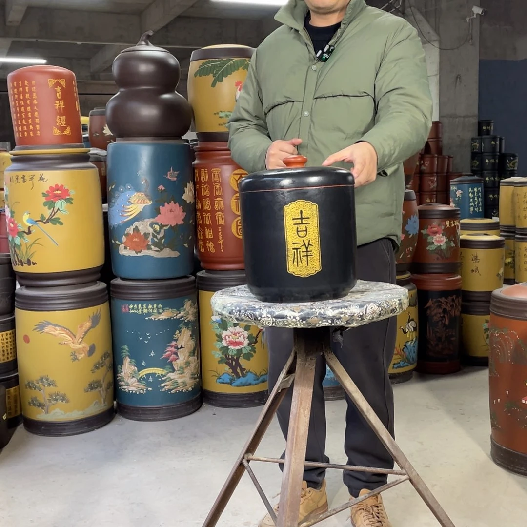 宜兴原矿紫砂茶叶罐