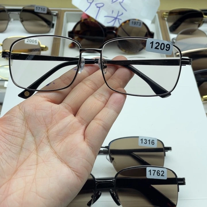 茶水晶全框眼镜 1209