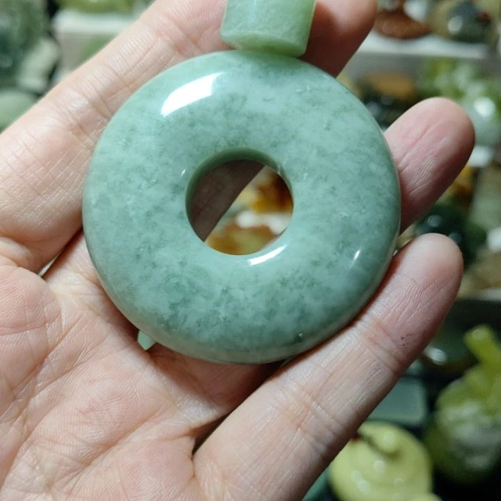 岫玉平安扣未镶嵌