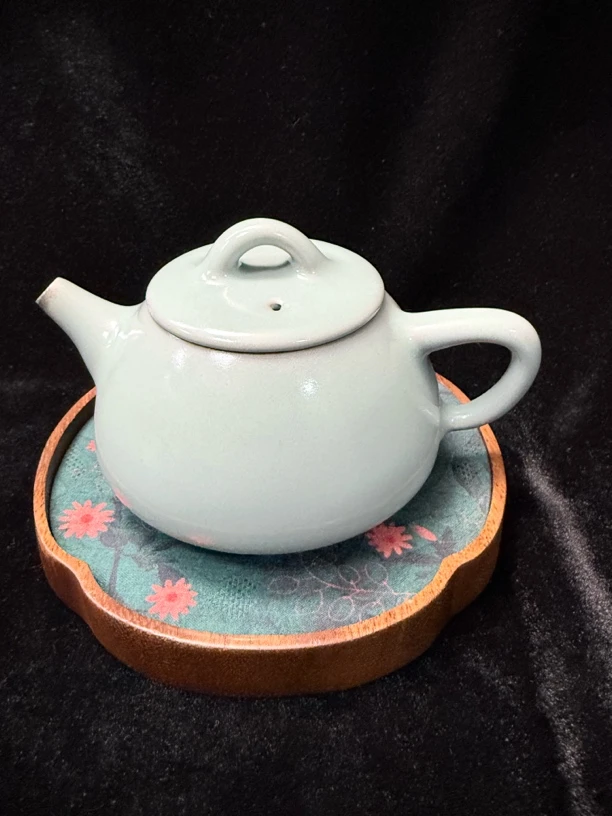 清凉寺汝窑占稳老师石瓢壶微瑕