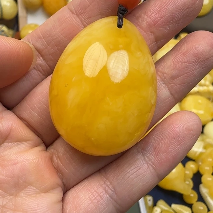 蜜蜡未镶嵌毛衣链天然蜜蜡