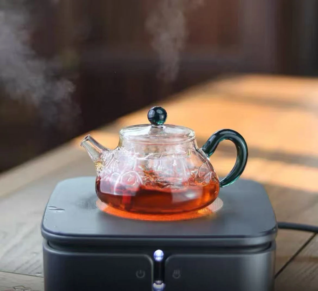 石瓢壶加厚耐热玻璃泡茶壶迷你办公茶壶单人茶壶迷你茶壶200ml