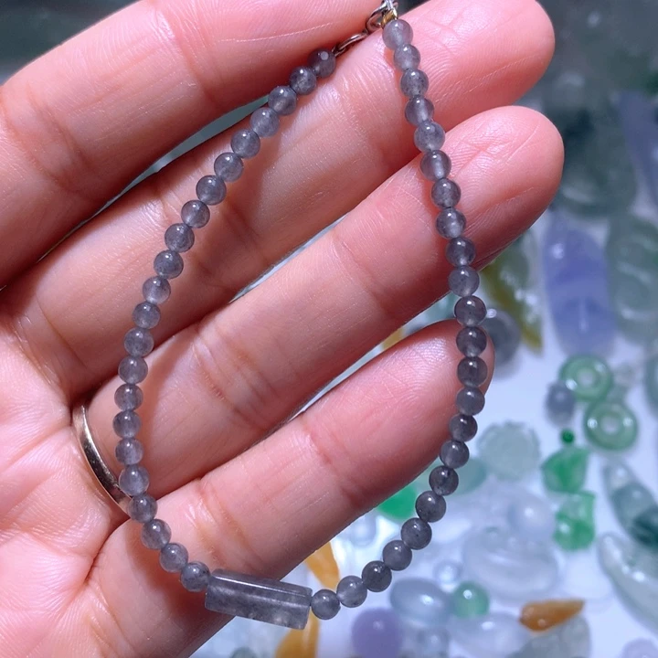 定制翡翠未镶嵌用****1乌鸡手串