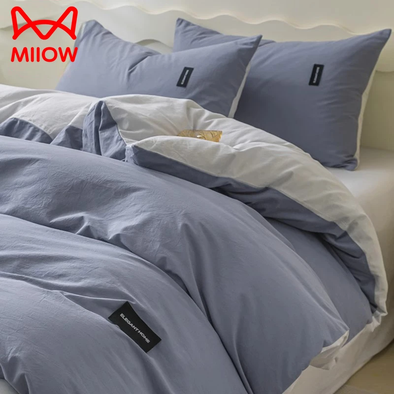 猫人纯棉被套单件全棉简约150x200x230被罩被单人学生宿舍三件套4