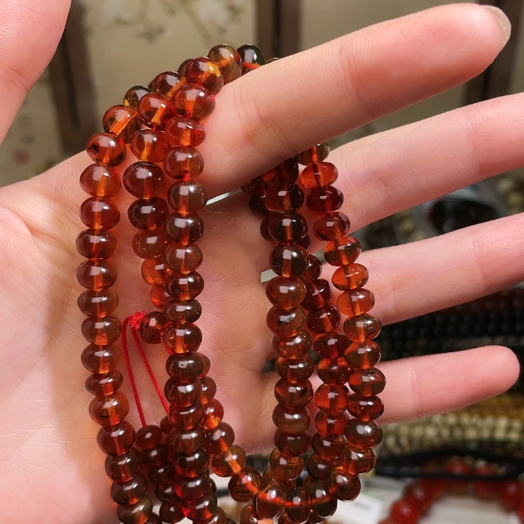 琥珀未镶嵌裸石抚顺琥珀7➕108血珀
