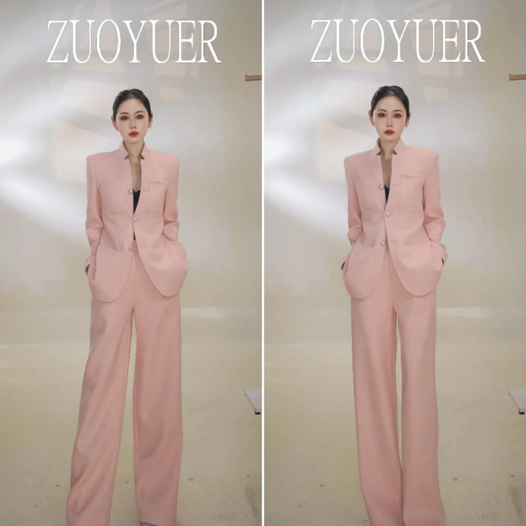 【Z.YE】冬季厚款静奢风西装轻职风时尚时尚套装25949