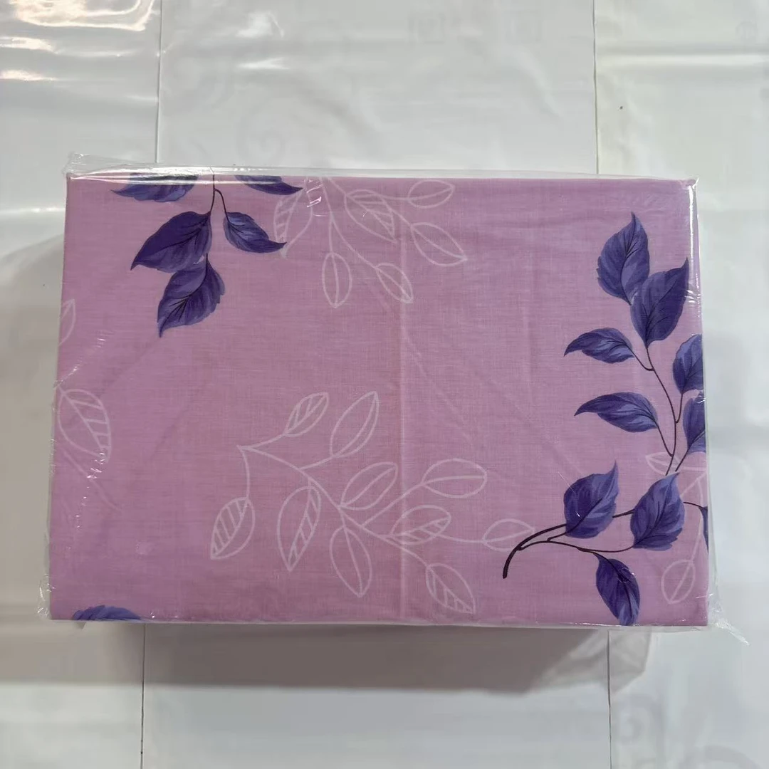 棉质巢全棉印花四件套—紫叶