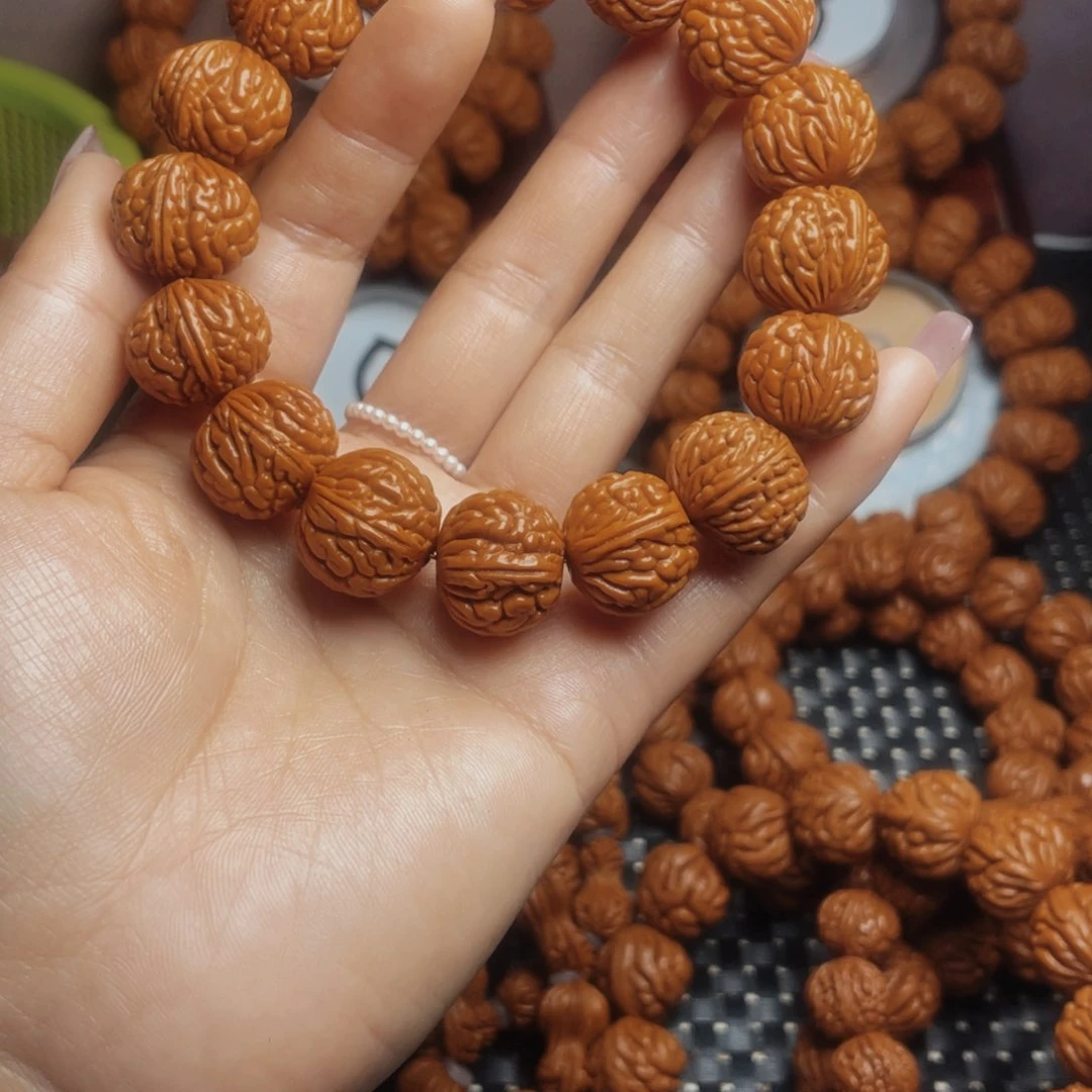 桃核手串秦岭龙纹桃核