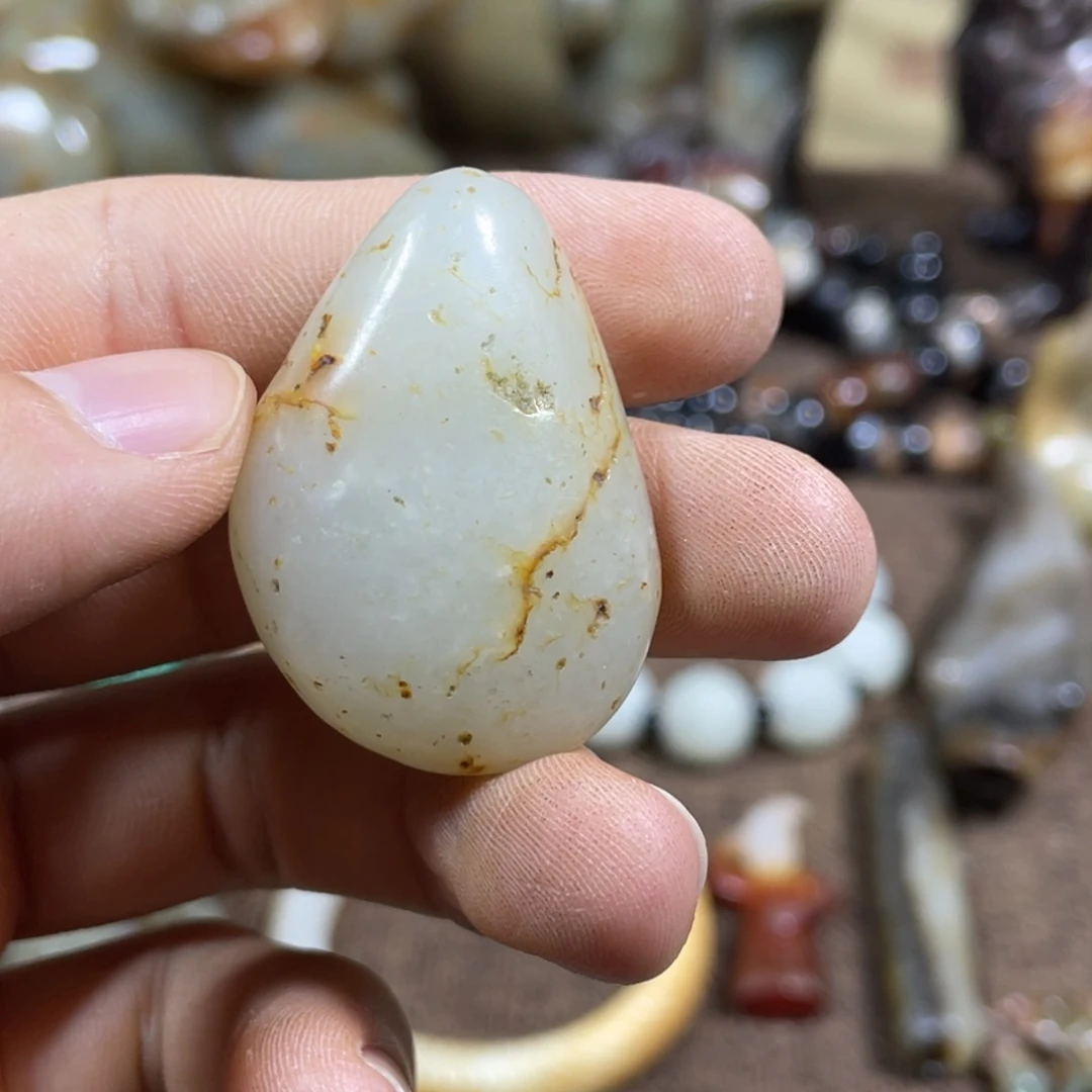 和田玉未镶嵌吊坠(不含链)