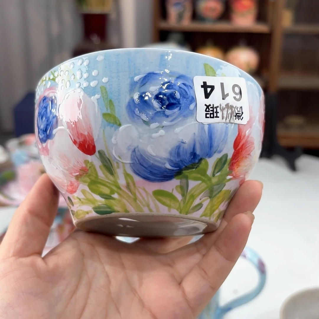 景德镇手绘高温釉下彩陶瓷茶具