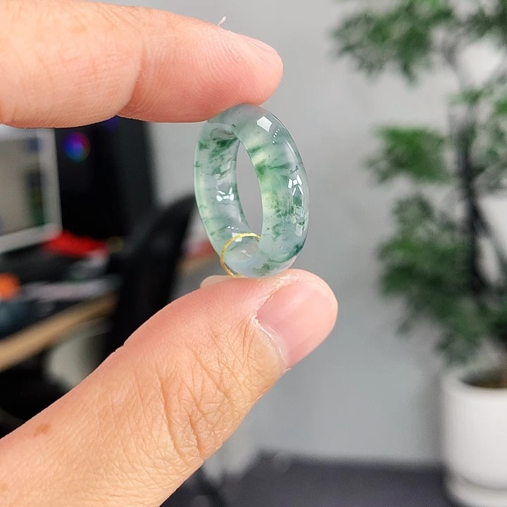 翡翠未镶嵌戒指9号