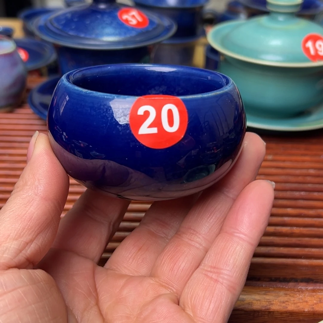 手工制作钧窑茶器