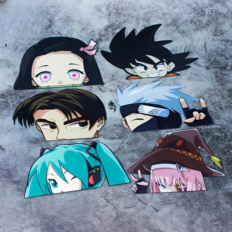 日本动漫卡通个性创意摩托车电动车贴纸02火影七龙珠二次元改装