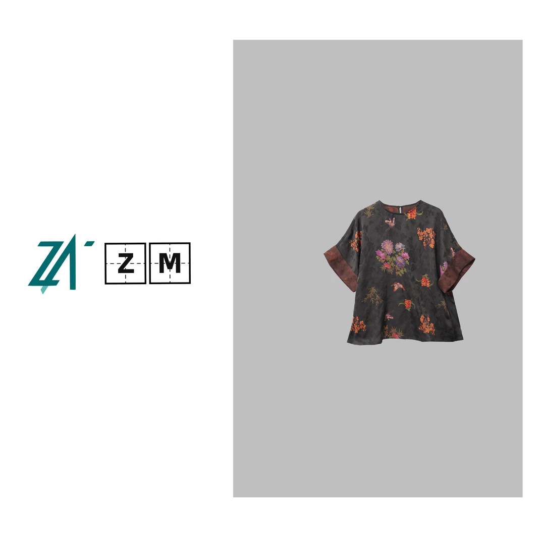 【瓶瓶•高定】国风中式百搭不挑人桑蚕丝香云纱上衣女 23-0388