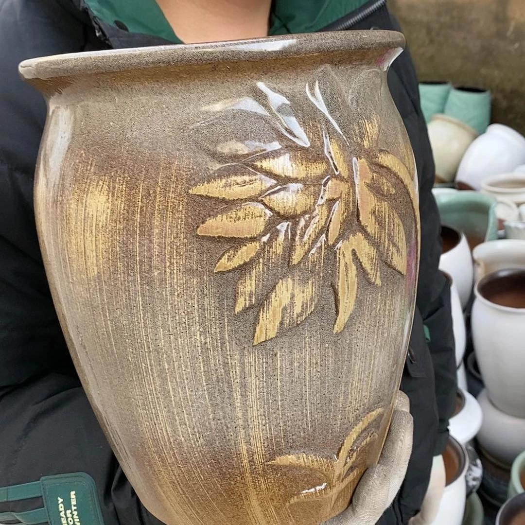 紫砂花盆正品口20高25