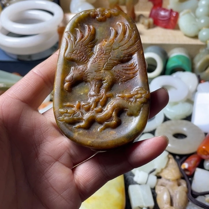 和田玉未镶嵌吊坠(不含链)