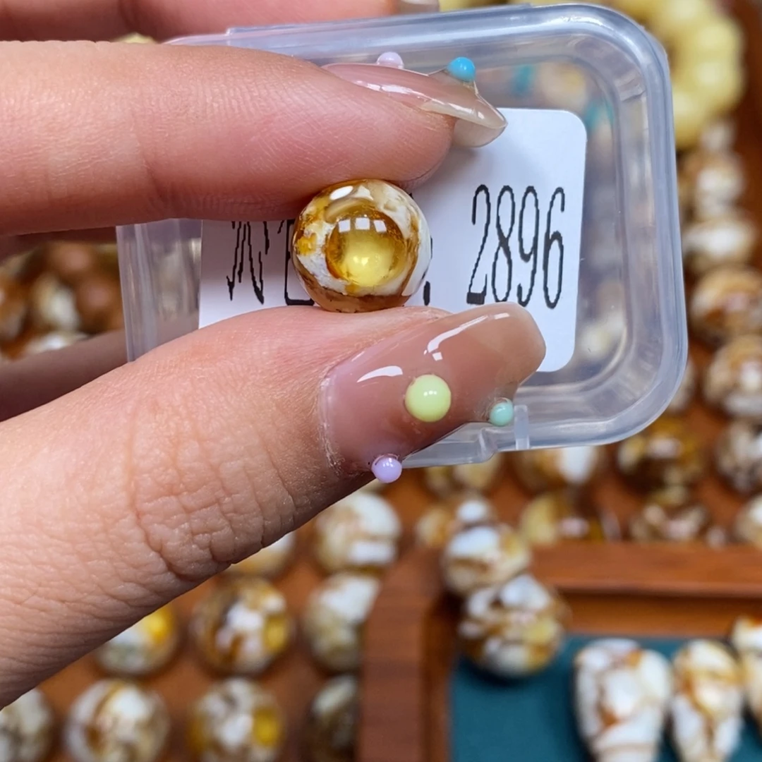 把件猴头核桃沁色圆珠老型2896