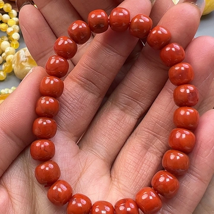 南红玛瑙未镶嵌手链