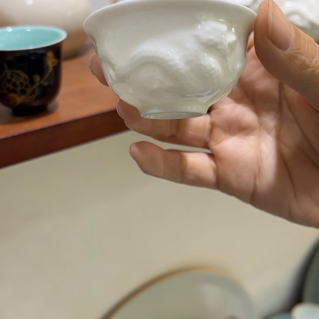 瓷景德镇粗陶复古盘碗微瑕