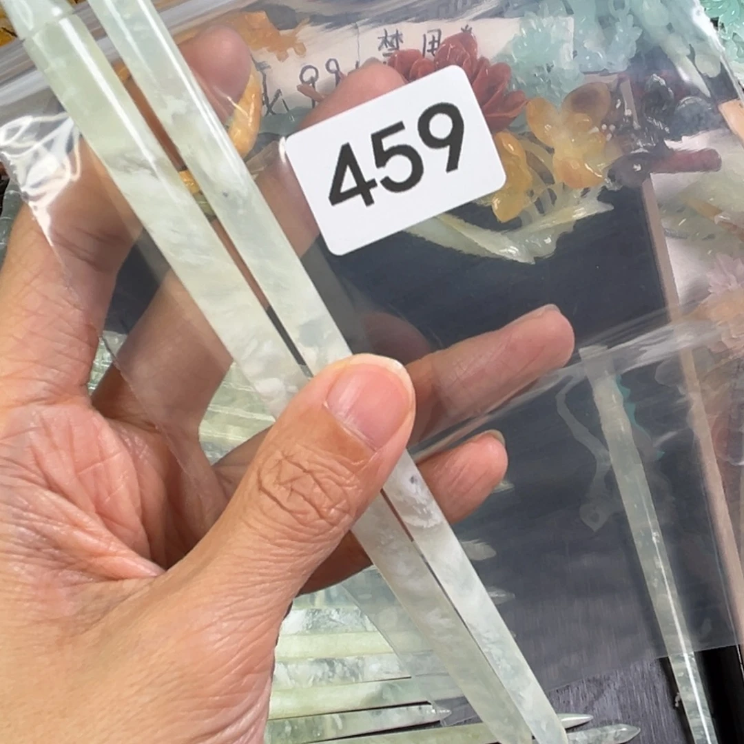岫玉未镶嵌发饰下*了