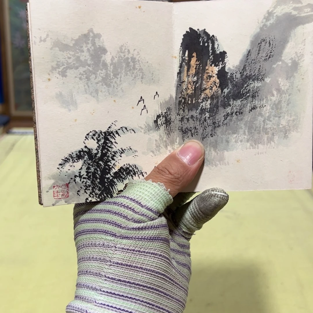 绘画方*屏风框画茶空间设计