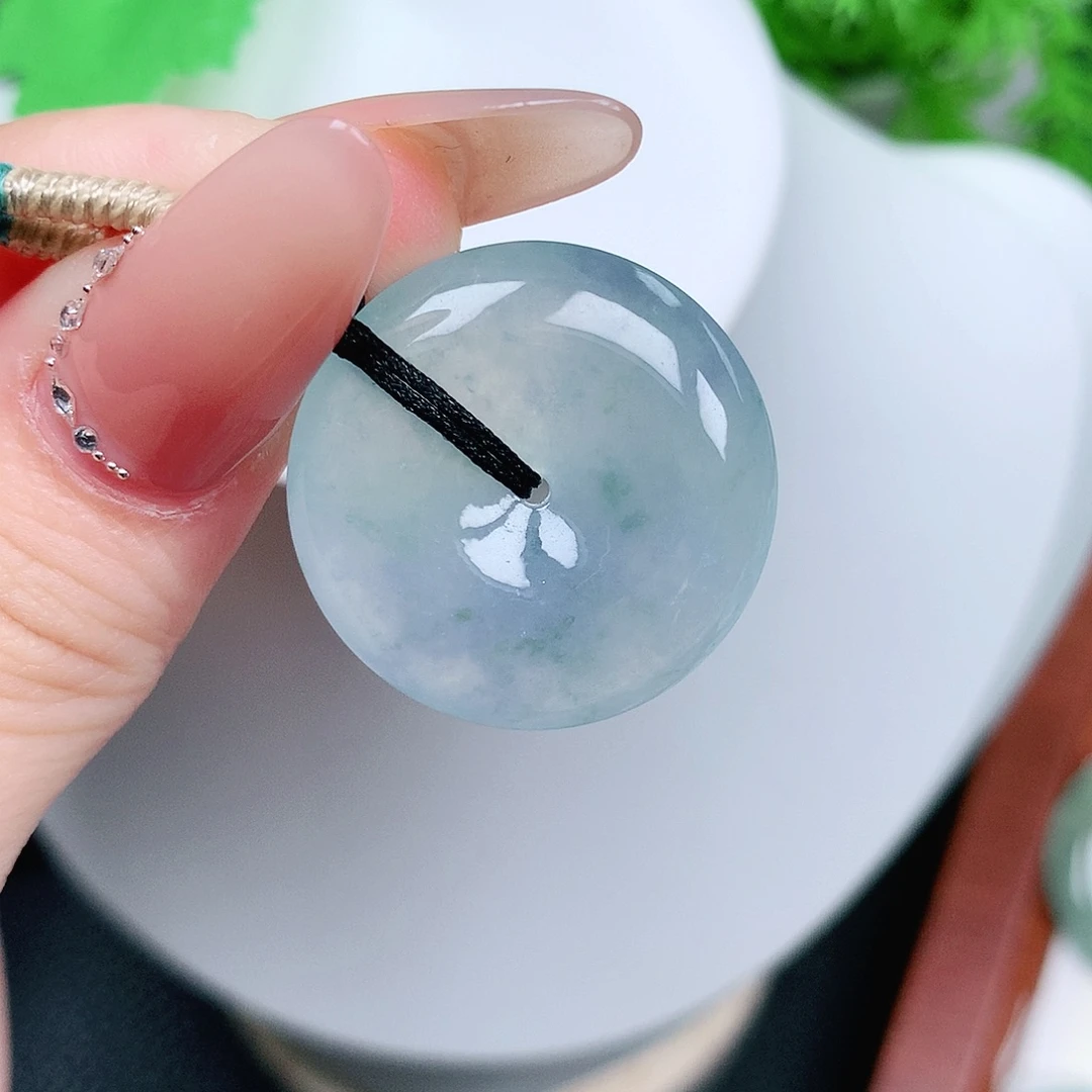 翡翠未镶嵌颈饰平安25-5.8