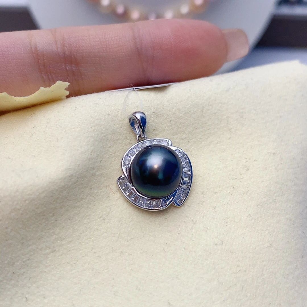 颈饰银S925镶嵌海水珍珠W50