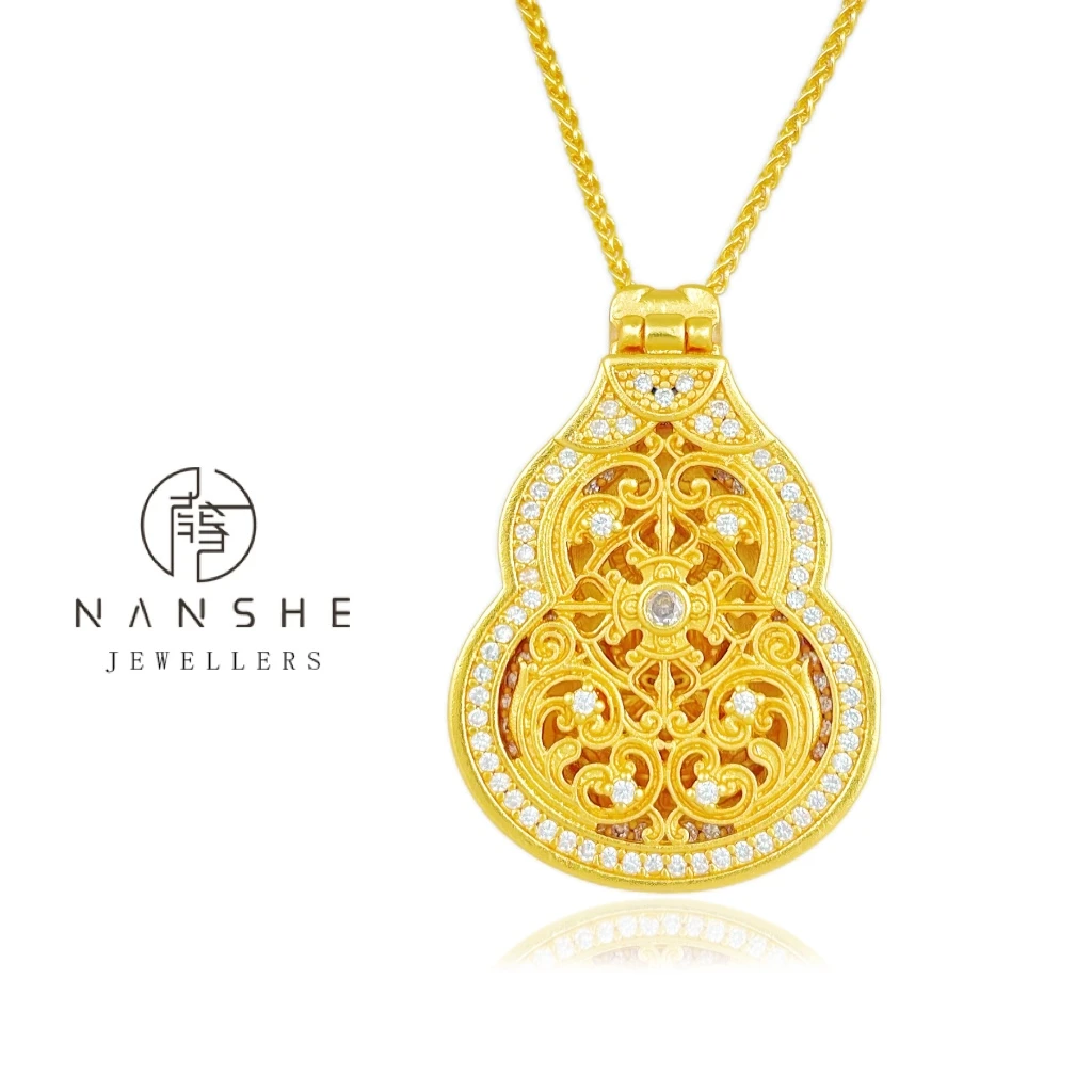 NANSHE南奢 两款花丝葫芦轻奢项链RJ