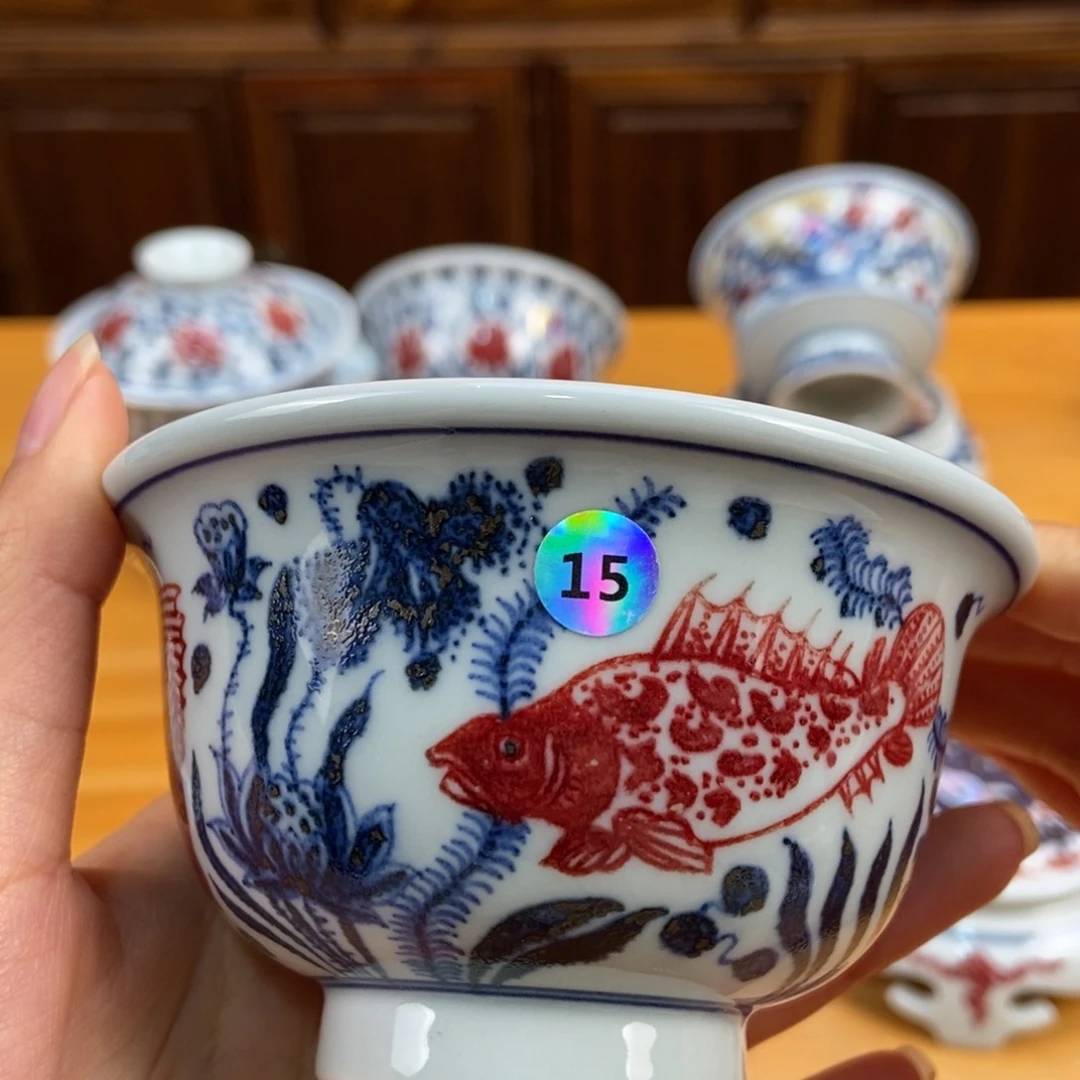 手绘现代茶具非古董