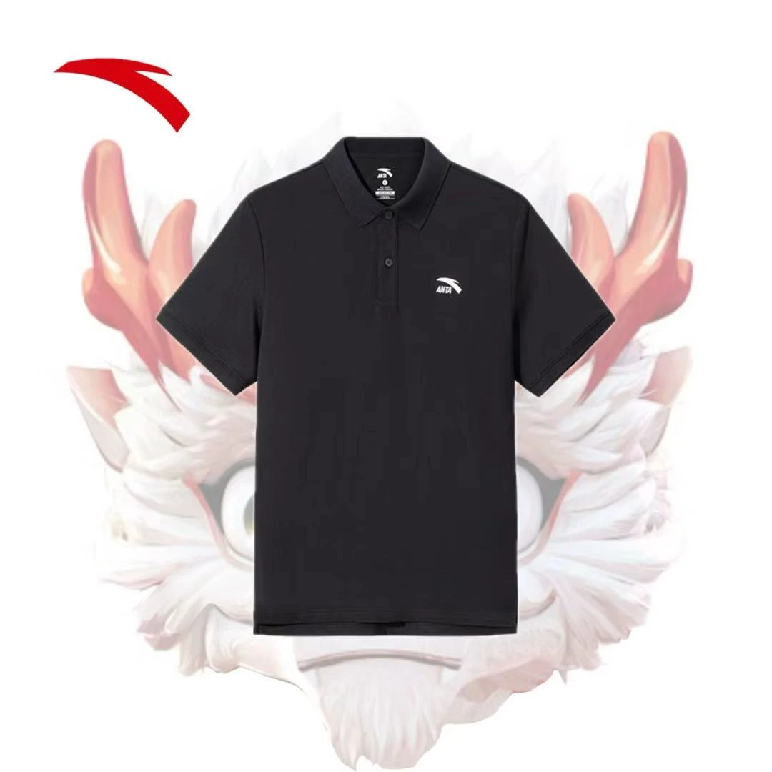 安踏男子运动夏季复古透气速干生活休闲系列短T152528121