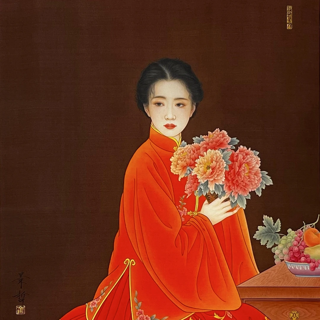 盛世美术馆纯手绘国画山水花鸟人物定制链接