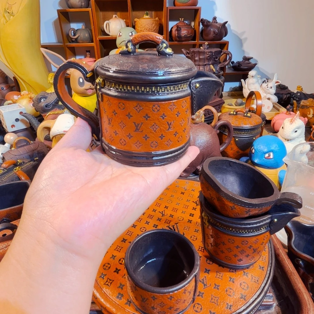 M***周紫砂茶叶盒纯手工制作过程就是