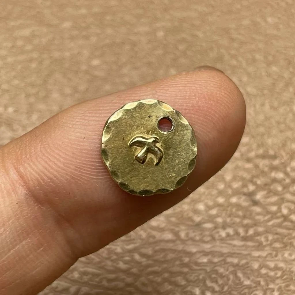 吊坠925银 多翘边小金牌吊坠吊坠项链GOROS高桥吾郎